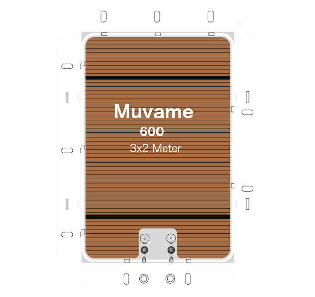 muvame aufblasbare plattform inflatable 3X2m Slider