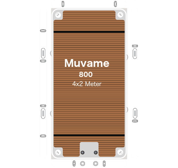 muvame aufblasbare plattform inflatable 4x2m Slider